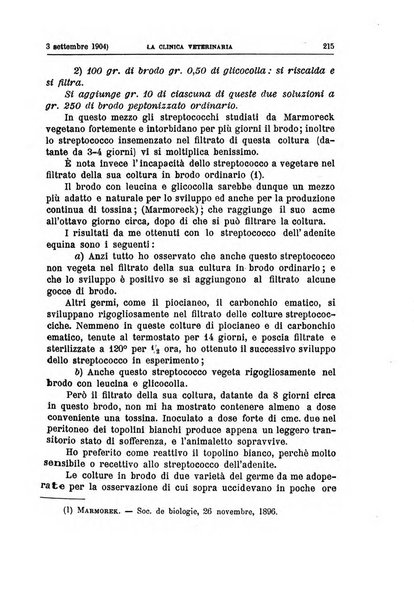 La clinica veterinaria rivista di medicina e chirurgia pratica degli animali domestici