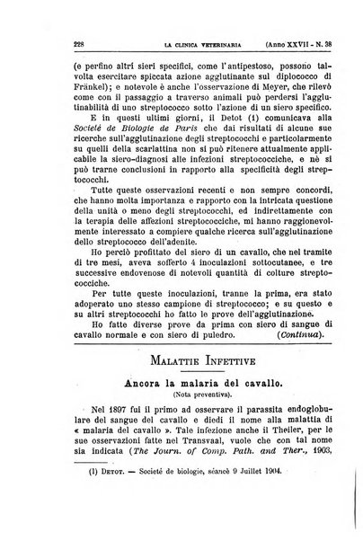 La clinica veterinaria rivista di medicina e chirurgia pratica degli animali domestici