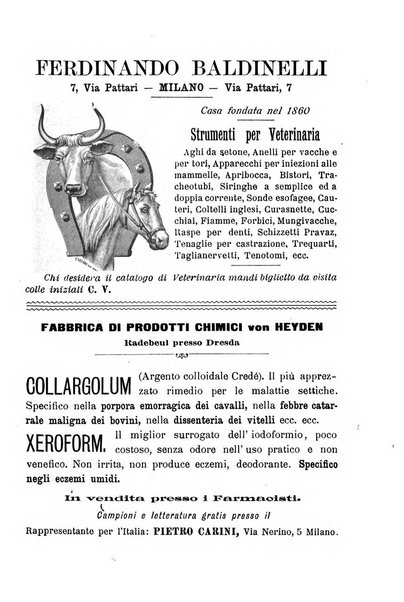 La clinica veterinaria rivista di medicina e chirurgia pratica degli animali domestici