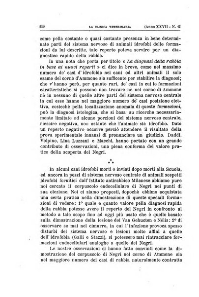 La clinica veterinaria rivista di medicina e chirurgia pratica degli animali domestici