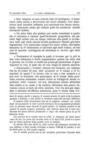 La clinica veterinaria rivista di medicina e chirurgia pratica degli animali domestici