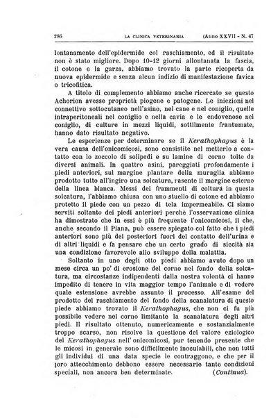 La clinica veterinaria rivista di medicina e chirurgia pratica degli animali domestici