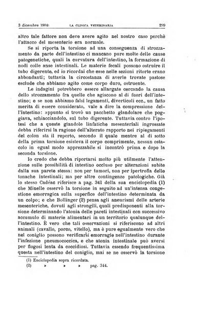 La clinica veterinaria rivista di medicina e chirurgia pratica degli animali domestici