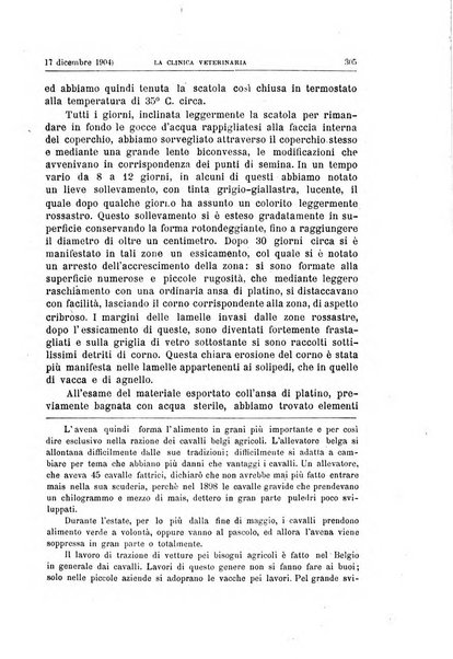 La clinica veterinaria rivista di medicina e chirurgia pratica degli animali domestici