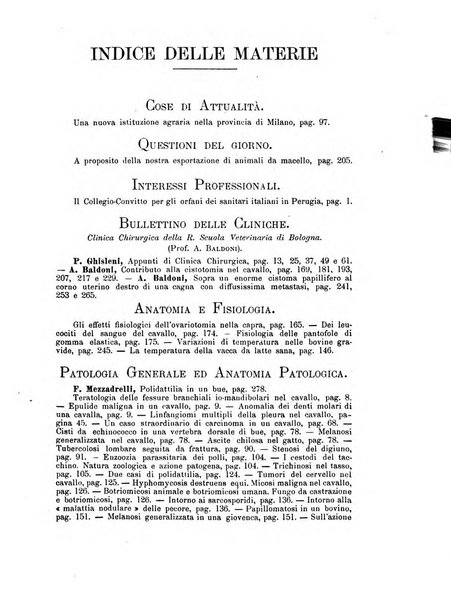 La clinica veterinaria rivista di medicina e chirurgia pratica degli animali domestici