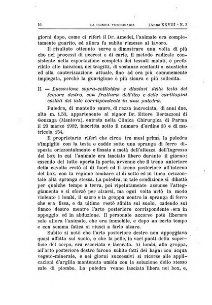 La clinica veterinaria rivista di medicina e chirurgia pratica degli animali domestici