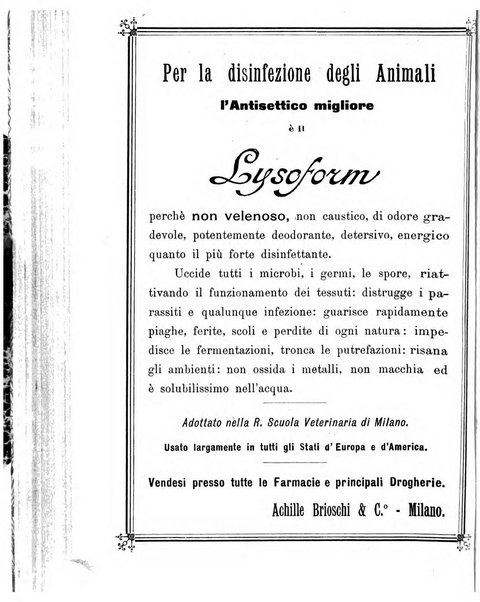 La clinica veterinaria rivista di medicina e chirurgia pratica degli animali domestici