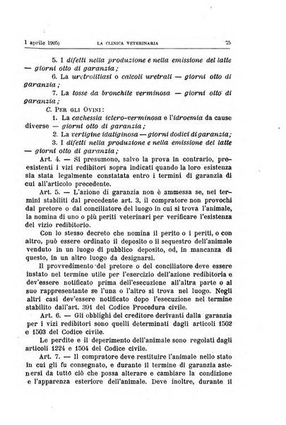 La clinica veterinaria rivista di medicina e chirurgia pratica degli animali domestici