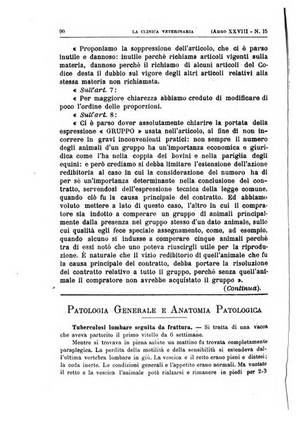 La clinica veterinaria rivista di medicina e chirurgia pratica degli animali domestici