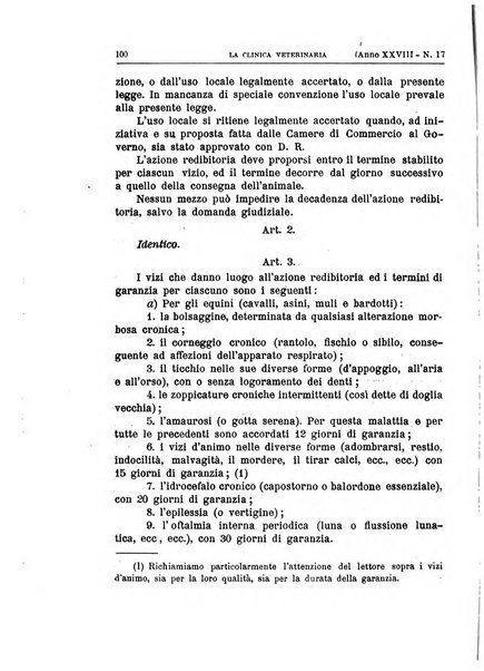 La clinica veterinaria rivista di medicina e chirurgia pratica degli animali domestici