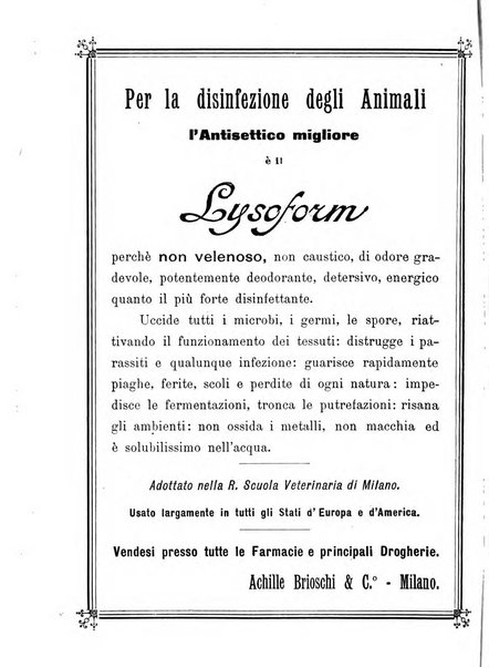 La clinica veterinaria rivista di medicina e chirurgia pratica degli animali domestici