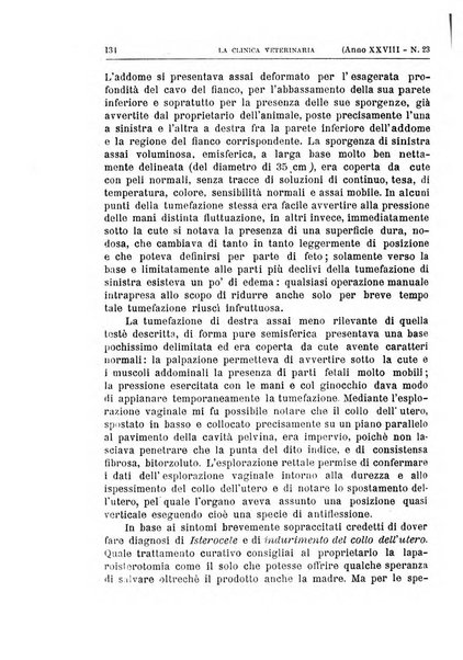 La clinica veterinaria rivista di medicina e chirurgia pratica degli animali domestici