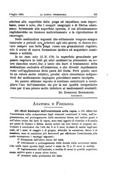 La clinica veterinaria rivista di medicina e chirurgia pratica degli animali domestici