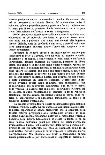 La clinica veterinaria rivista di medicina e chirurgia pratica degli animali domestici