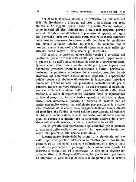 La clinica veterinaria rivista di medicina e chirurgia pratica degli animali domestici