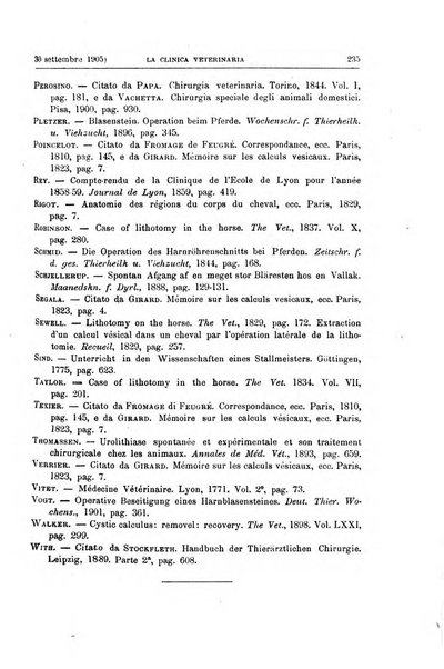 La clinica veterinaria rivista di medicina e chirurgia pratica degli animali domestici