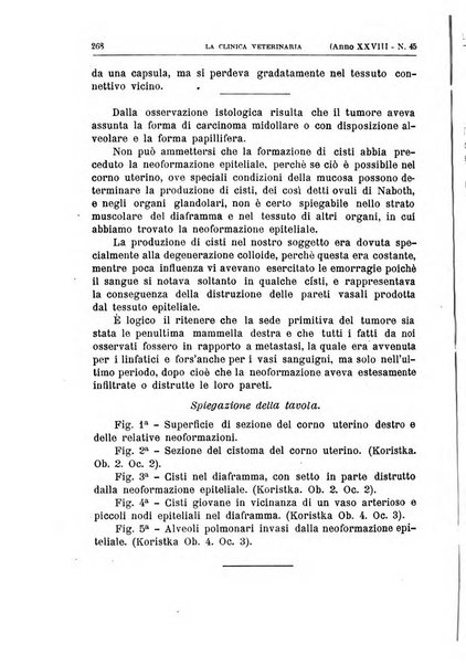 La clinica veterinaria rivista di medicina e chirurgia pratica degli animali domestici