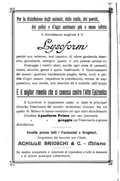 La clinica veterinaria rivista di medicina e chirurgia pratica degli animali domestici