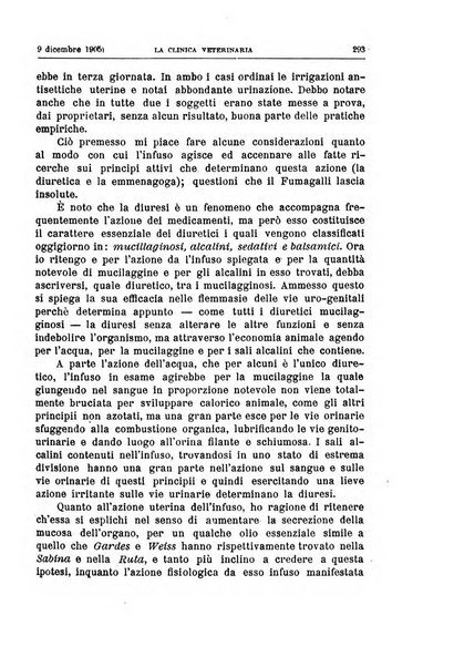 La clinica veterinaria rivista di medicina e chirurgia pratica degli animali domestici