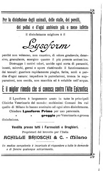 La clinica veterinaria rivista di medicina e chirurgia pratica degli animali domestici