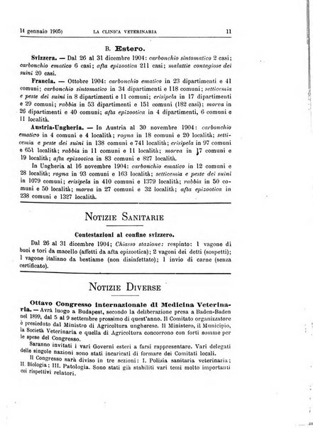 La clinica veterinaria rivista di medicina e chirurgia pratica degli animali domestici