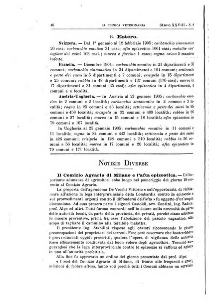 La clinica veterinaria rivista di medicina e chirurgia pratica degli animali domestici