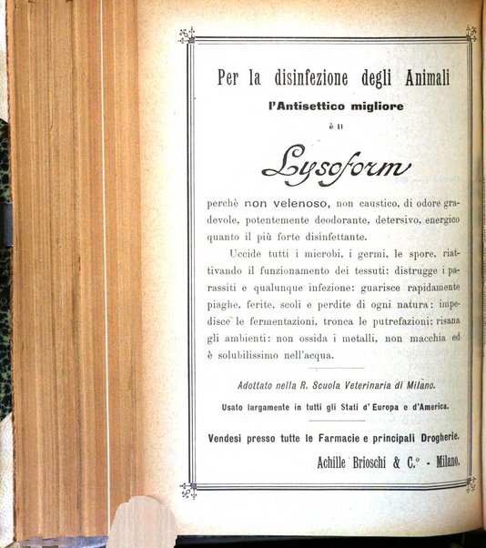 La clinica veterinaria rivista di medicina e chirurgia pratica degli animali domestici