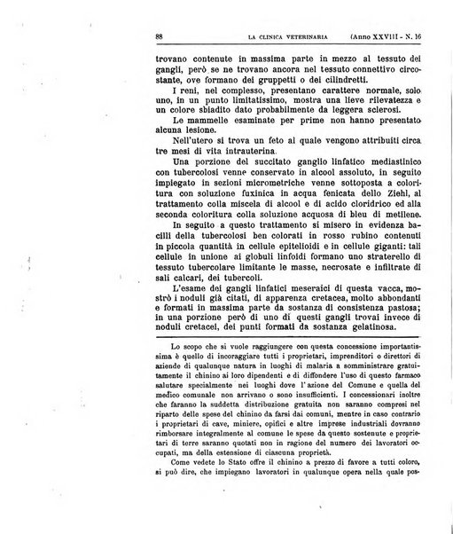 La clinica veterinaria rivista di medicina e chirurgia pratica degli animali domestici