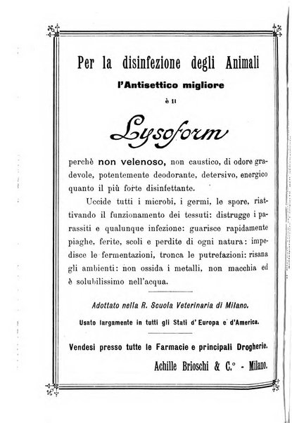 La clinica veterinaria rivista di medicina e chirurgia pratica degli animali domestici