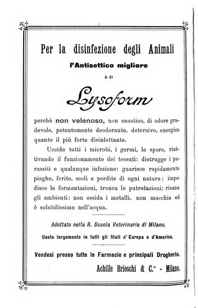 La clinica veterinaria rivista di medicina e chirurgia pratica degli animali domestici