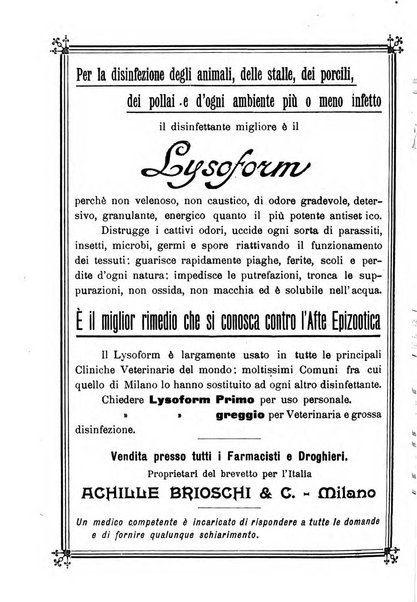 La clinica veterinaria rivista di medicina e chirurgia pratica degli animali domestici