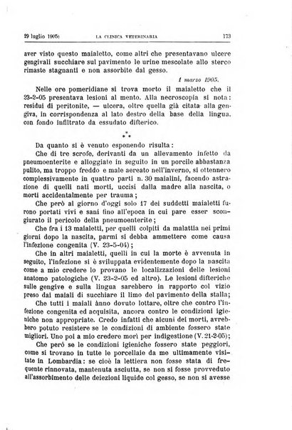 La clinica veterinaria rivista di medicina e chirurgia pratica degli animali domestici