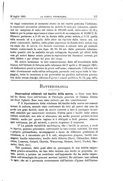 La clinica veterinaria rivista di medicina e chirurgia pratica degli animali domestici