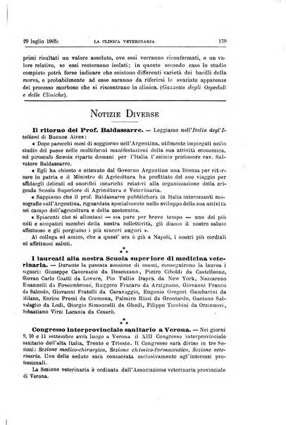 La clinica veterinaria rivista di medicina e chirurgia pratica degli animali domestici