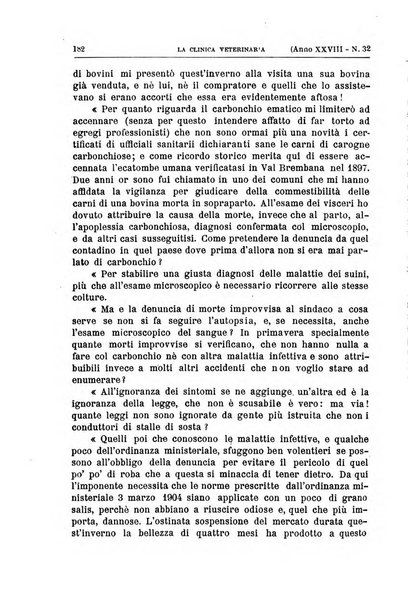 La clinica veterinaria rivista di medicina e chirurgia pratica degli animali domestici