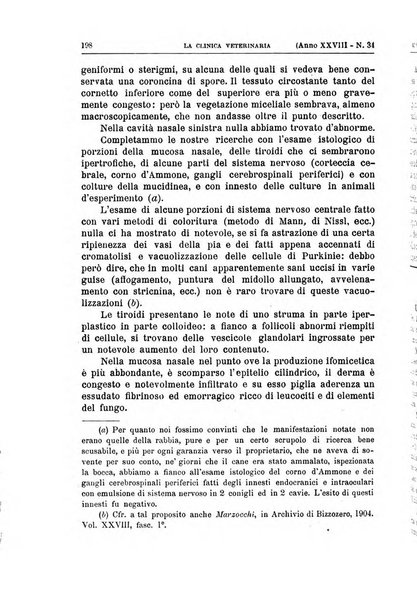 La clinica veterinaria rivista di medicina e chirurgia pratica degli animali domestici