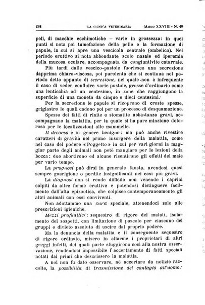 La clinica veterinaria rivista di medicina e chirurgia pratica degli animali domestici