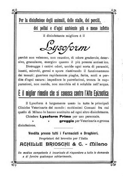 La clinica veterinaria rivista di medicina e chirurgia pratica degli animali domestici