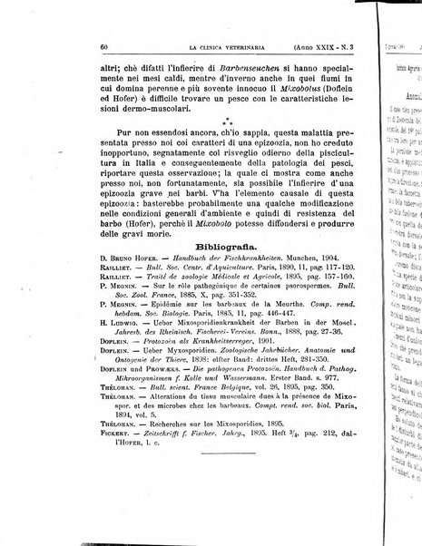 La clinica veterinaria rivista di medicina e chirurgia pratica degli animali domestici