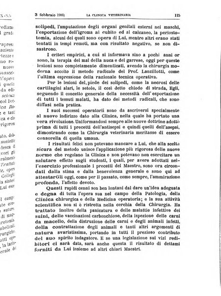 La clinica veterinaria rivista di medicina e chirurgia pratica degli animali domestici