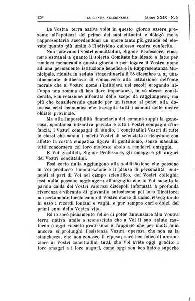 La clinica veterinaria rivista di medicina e chirurgia pratica degli animali domestici