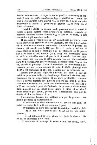La clinica veterinaria rivista di medicina e chirurgia pratica degli animali domestici