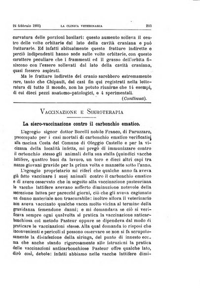 La clinica veterinaria rivista di medicina e chirurgia pratica degli animali domestici