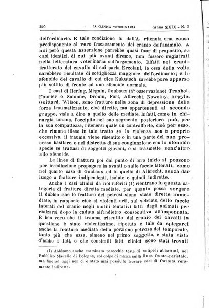 La clinica veterinaria rivista di medicina e chirurgia pratica degli animali domestici