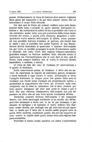 La clinica veterinaria rivista di medicina e chirurgia pratica degli animali domestici