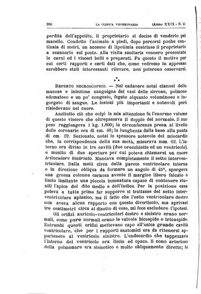 La clinica veterinaria rivista di medicina e chirurgia pratica degli animali domestici