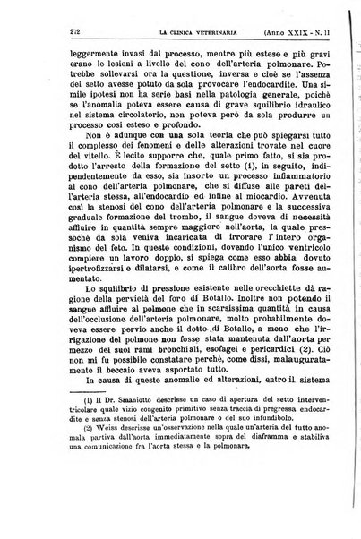 La clinica veterinaria rivista di medicina e chirurgia pratica degli animali domestici