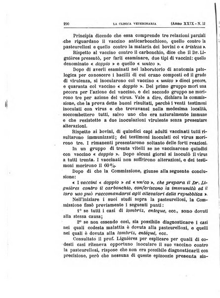 La clinica veterinaria rivista di medicina e chirurgia pratica degli animali domestici