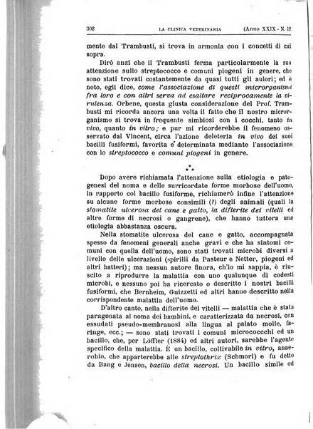 La clinica veterinaria rivista di medicina e chirurgia pratica degli animali domestici