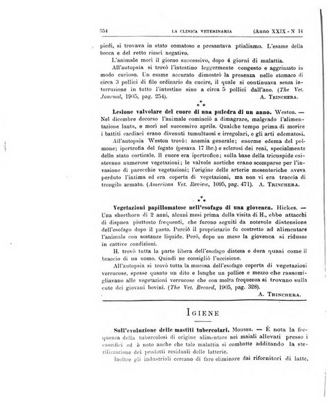 La clinica veterinaria rivista di medicina e chirurgia pratica degli animali domestici